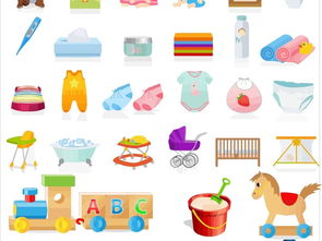 精美兒童玩具圖標與嬰幼兒用品CDR模板資源推薦